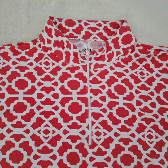 ICIKULS Women’s Polo Mesh Long Sleeve Top XXL 1/4 Zip Golf Tennis UPF50 Resort - Picture 4 of 7